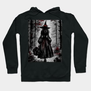 Autumn Witch in The Darkling Woods Hoodie